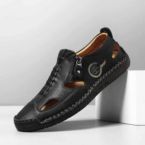 Herren Sandalen Handgenähte Hausschuhe Strandschuhe Outdoor Sport Verschleißfeste Atmungsaktive Schuhe