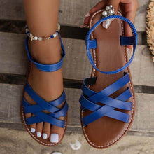 Lade das Bild in den Galerie-Viewer, Damen Atmungsaktive Strandsandalen Elastischem Kreuzriemen

