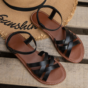draussenfeet handgefertigte lederschuhe sandalen und hausschuhe 31559 schwarz