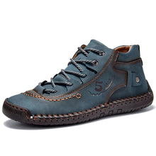 Lade das Bild in den Galerie-Viewer, draussenfeet handgemachte lederschuhe stiefel 137500 blau
