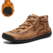 Lade das Bild in den Galerie-Viewer, draussenfeet handgemachte lederschuhe stiefel 137500 plusch goldbraun
