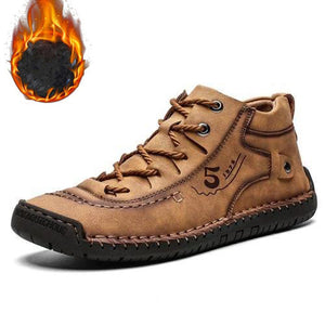 draussenfeet handgemachte lederschuhe stiefel 137500 plusch goldbraun