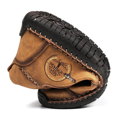 Männer Vintage Hand Stitching Comfort Soft Lederstiefel