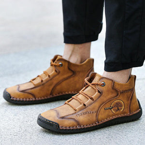Männer Vintage Hand Stitching Comfort Soft Lederstiefel