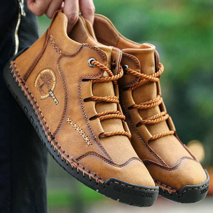 Männer Vintage Hand Stitching Comfort Soft Lederstiefel