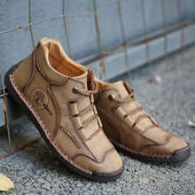 Lade das Bild in den Galerie-Viewer, Männer Vintage Hand Stitching Comfort Soft Lederstiefel
