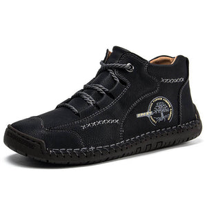 Männer Vintage Hand Stitching Comfort Soft Lederstiefel