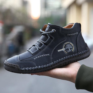 Männer Vintage Hand Stitching Comfort Soft Lederstiefel