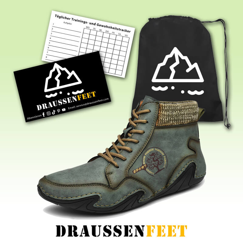 Herren handgefertigte Soft Slip Resistant Schnürstiefeletten aus Leder