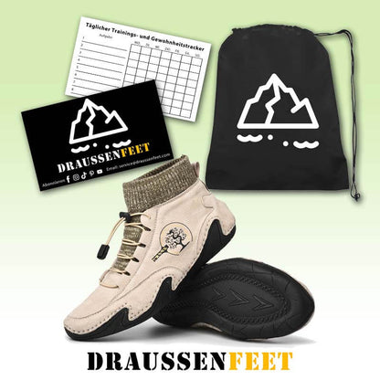 Herren handgefertigte Leder bequeme Soft Sock Stiefeletten