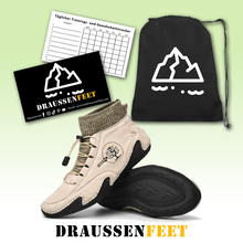 Lade das Bild in den Galerie-Viewer, draussenfeet handgemachte lederschuhe stiefel 31156 beige
