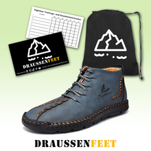 Lade das Bild in den Galerie-Viewer, draussenfeet handgemachte lederschuhe stiefel 31171 blau
