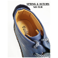 Lade das Bild in den Galerie-Viewer, draussenfeet handgemachte lederschuhe stiefel 31171 blau
