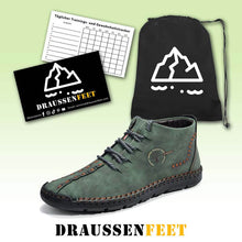 Lade das Bild in den Galerie-Viewer, Herren Hand nähen Leder rutschfeste weiche Sohle Casual Ankle Boots
