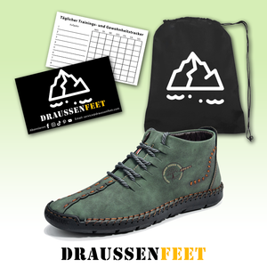 draussenfeet handgemachte lederschuhe stiefel 31174 grun