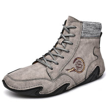 Load image into Gallery viewer, Men&#39;s microfiber leather hand sewing comfortable soft sock boots
