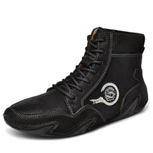 Load image into Gallery viewer, Men&#39;s microfiber leather hand sewing comfortable soft sock boots

