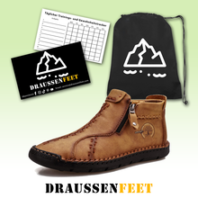 Lade das Bild in den Galerie-Viewer, draussenfeet handgemachte lederschuhe stiefel 31232 braun
