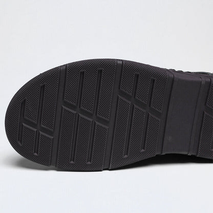 Herren Handnähen Mikrofaser Leder rutschfeste weiche Stiefeletten