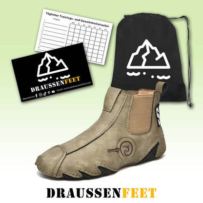 Herren Leder Atmungsaktive Handnähte Weiche Octopussy Sohle Slip On Trendige Freizeitschuhe