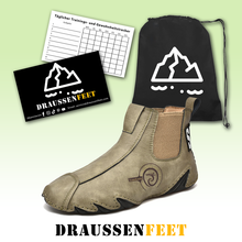 Lade das Bild in den Galerie-Viewer, draussenfeet handgemachte lederschuhe stiefel 31369 braun
