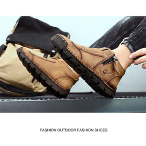 draussenfeet handgemachte lederschuhe stiefel 31400 gelb