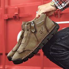 Lade das Bild in den Galerie-Viewer, draussenfeet handgemachte lederschuhe stiefel 31400 khaki
