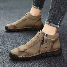 Lade das Bild in den Galerie-Viewer, draussenfeet handgemachte lederschuhe stiefel 31400 khaki
