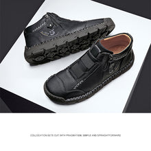 Lade das Bild in den Galerie-Viewer, draussenfeet handgemachte lederschuhe stiefel 31400 schwarz

