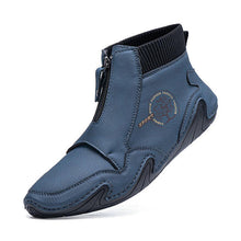 Lade das Bild in den Galerie-Viewer, draussenfeet handgemachte lederschuhe stiefel 31415 blau
