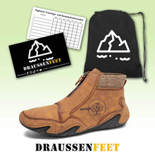 Lade das Bild in den Galerie-Viewer, Herren-Stiefeletten aus Mikrofaser-Leder mit Reißverschluss vorne
