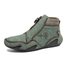Lade das Bild in den Galerie-Viewer, Herren-Stiefeletten aus Mikrofaser-Leder mit Reißverschluss vorne
