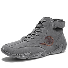 Lade das Bild in den Galerie-Viewer, Winter Herren Stiefel Wildleder Mit Fell Stiefeletten Herren Freizeitstiefel Warmhalten Westernstiefel Herren Casual Sneakers
