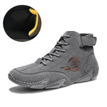 Lade das Bild in den Galerie-Viewer, draussenfeet handgemachte lederschuhe stiefel 31423 grau
