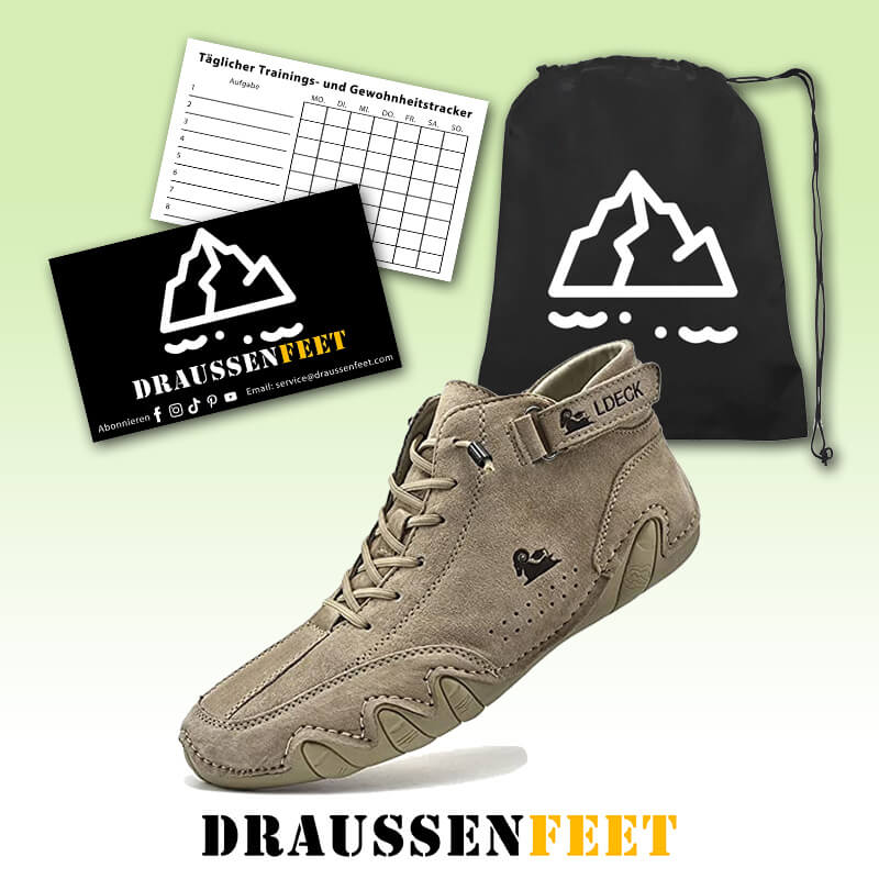 Herren Damen Handgefertigte hohe Stiefel aus Wildleder mit Klettverschluss, Beck-Schuhe aus wasserdichtem Leder, lässige Turnschuhe, rutschfest, atmungsaktiv (Unisex)