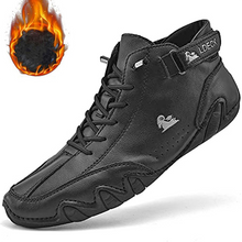 Lade das Bild in den Galerie-Viewer, draussenfeet handgemachte lederschuhe stiefel 31425 schwarz pluschfutter
