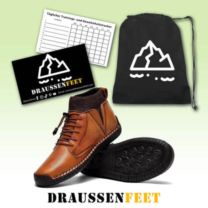 Herren-Leder-Loafer, modisch, lässig, Slip-Fahrer-Loafer-Schuhe, Knöchel-Chukka-Stiefel für Herren