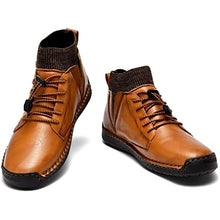 Lade das Bild in den Galerie-Viewer, draussenfeet handgemachte lederschuhe stiefel 31440 braun
