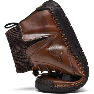 draussenfeet handgemachte lederschuhe stiefel 31440 dunkelbraun