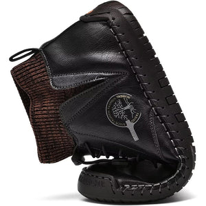 draussenfeet handgemachte lederschuhe stiefel 31440 schwarz