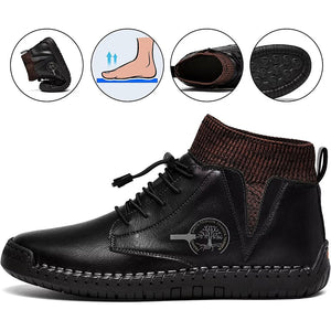 draussenfeet handgemachte lederschuhe stiefel 31440 schwarz