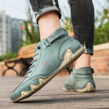 Lade das Bild in den Galerie-Viewer, draussenfeet handgemachte lederschuhe stiefel 31472 grun
