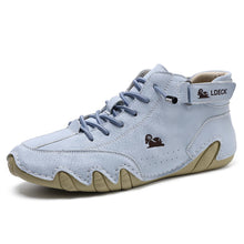Lade das Bild in den Galerie-Viewer, draussenfeet handgemachte lederschuhe stiefel 31472 hellblau
