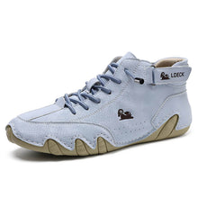 Load image into Gallery viewer, Men&#39;s women handmade high boots Velcro Beck shoes waterproof leather casual sneakers slippery, breathable (unisex)
