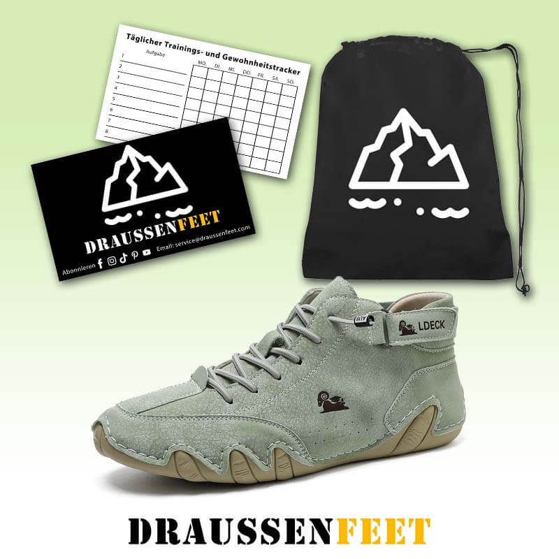 Herren Damen Warme Plüschschuhe Barfußschuhe Handgefertigte Hohe Stiefel Klettverschluss Beck-Schuhe Wasserdichtem Leder Lässige Turnschuhe Rutschfest Atmungsaktiv (Unisex)