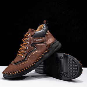 draussenfeet handgemachte lederschuhe stiefel 31483 dunkelbraun