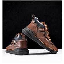 Lade das Bild in den Galerie-Viewer, draussenfeet handgemachte lederschuhe stiefel 31483 dunkelbraun
