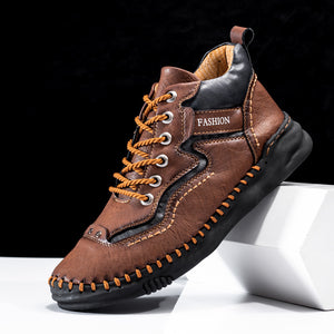 draussenfeet handgemachte lederschuhe stiefel 31483 dunkelbraun