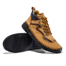 Lade das Bild in den Galerie-Viewer, draussenfeet handgemachte lederschuhe stiefel 31483 gelb
