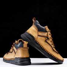 Lade das Bild in den Galerie-Viewer, draussenfeet handgemachte lederschuhe stiefel 31483 gelb
